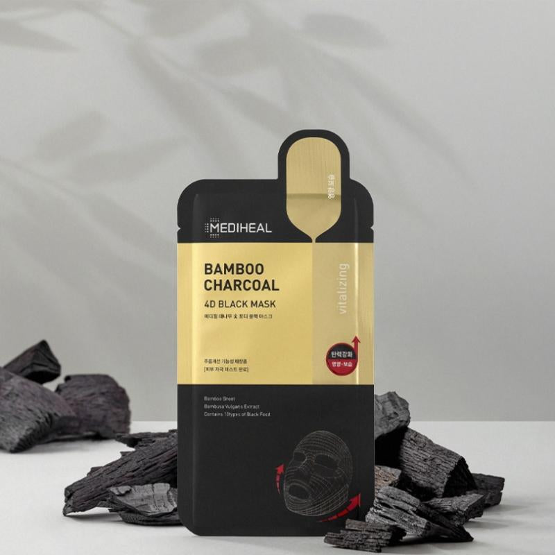 Masque noir 4D au charbon de bambou Mediheal