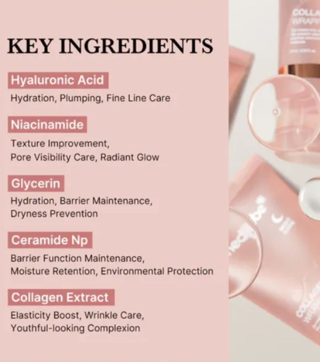 Masque de nuit enveloppant au collagène Medicube – 75 ml