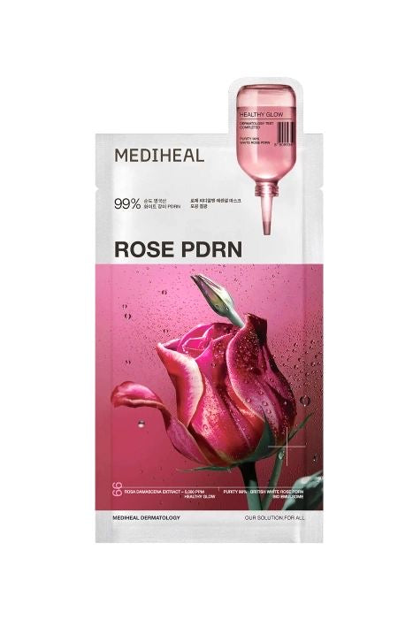 Mediheal Rose PDRN Essential Mask – Masque éclat et fermeté