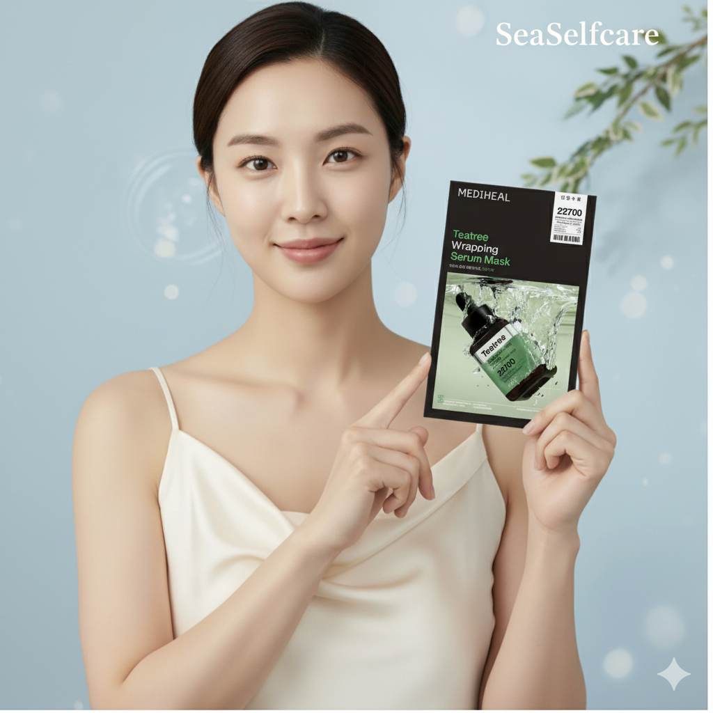 Mediheal Teatree Wrapping Serum Mask – Masque apaisant hydratant